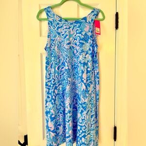 Lilly Pulitzer Blue and Lavender Floral Dress